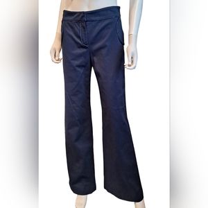 Red Valentino Navy Blue Wide Legged Twill Pants